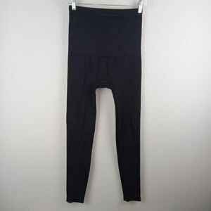 SPANX Look at Me Now High-Waisted Leggings Black Size Large Yoga Gym Running